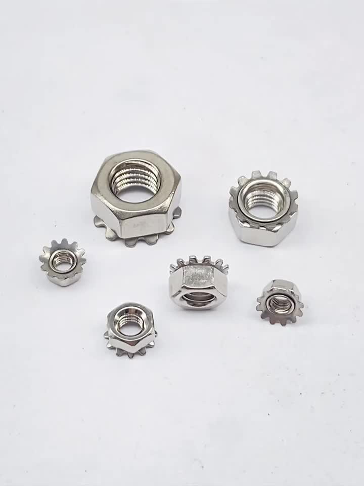 Stainless Steel Hex Kep Nuts