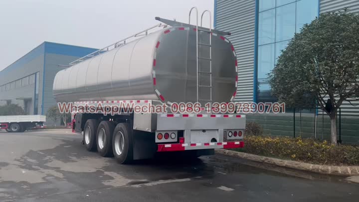 Stainless Steel Oil Tanker Semi Trailer