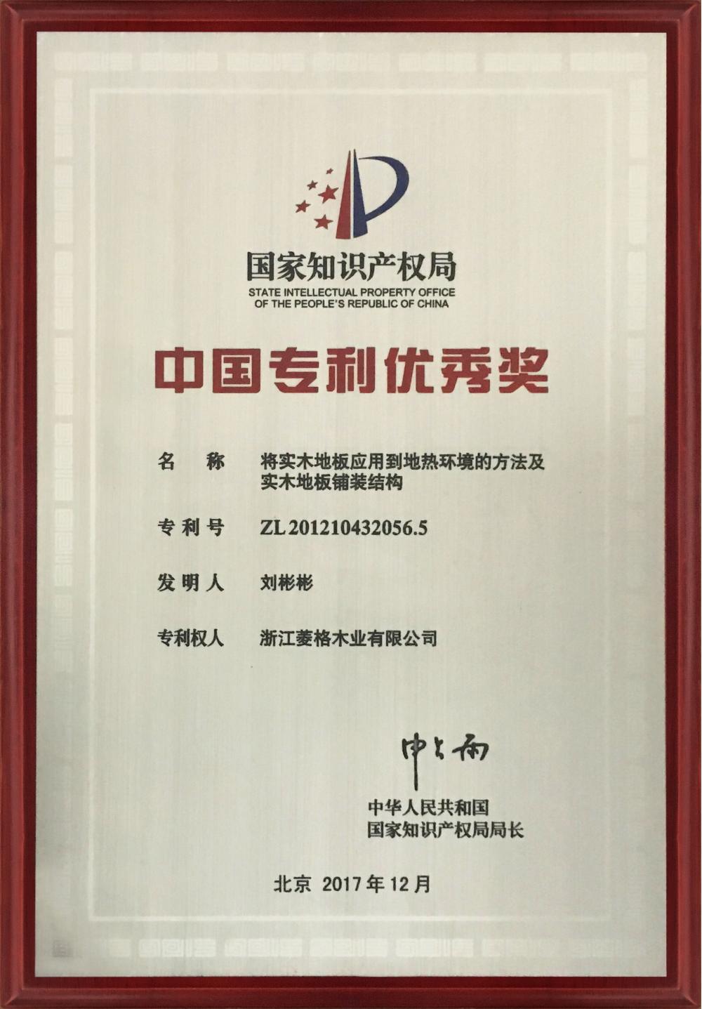 China Patent Award