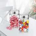 Luxury 100ml 200ml 300ml 600ml Square Empty Glass Candy Container For Supermarket With Metal Lids1