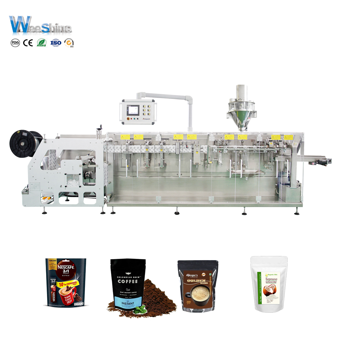 HFFS roll filme Doypack Powder Packing Mahine