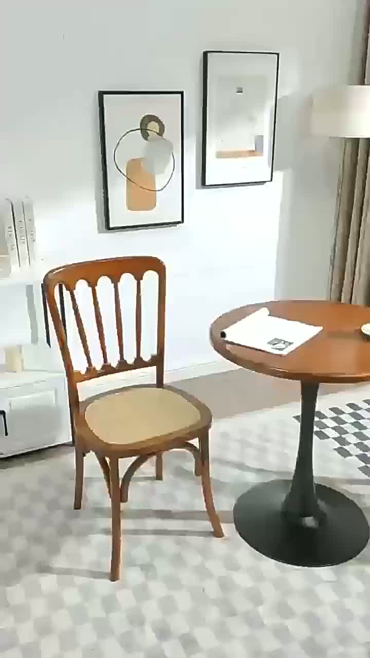 Silla de comedor de madera maciza