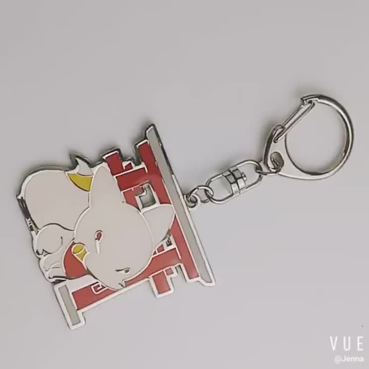 Metal Enamel Keychain