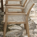 Meuble de mode de luxe moderne de qualité moderne en bois et chaise de restauration en bois et en osier1