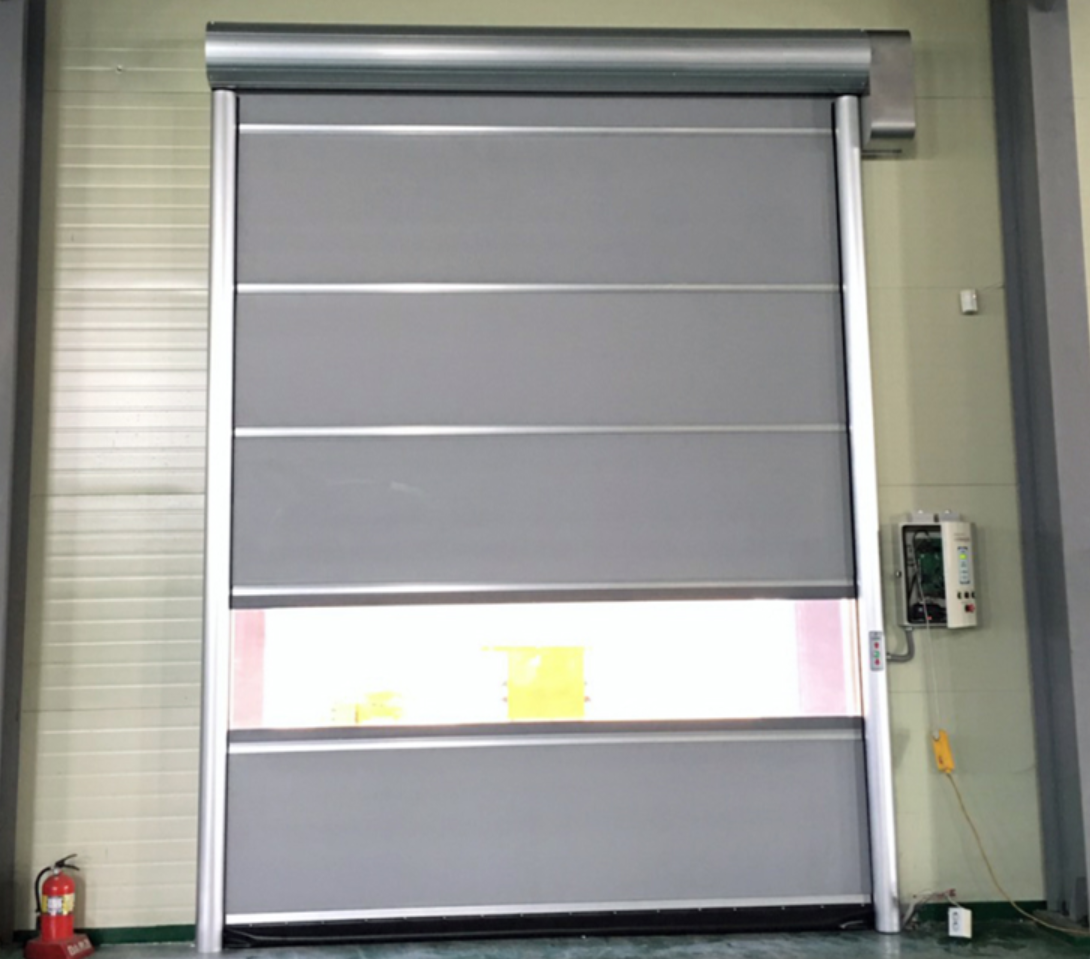 PVC fabric rapid rolling up doors for RGV factory