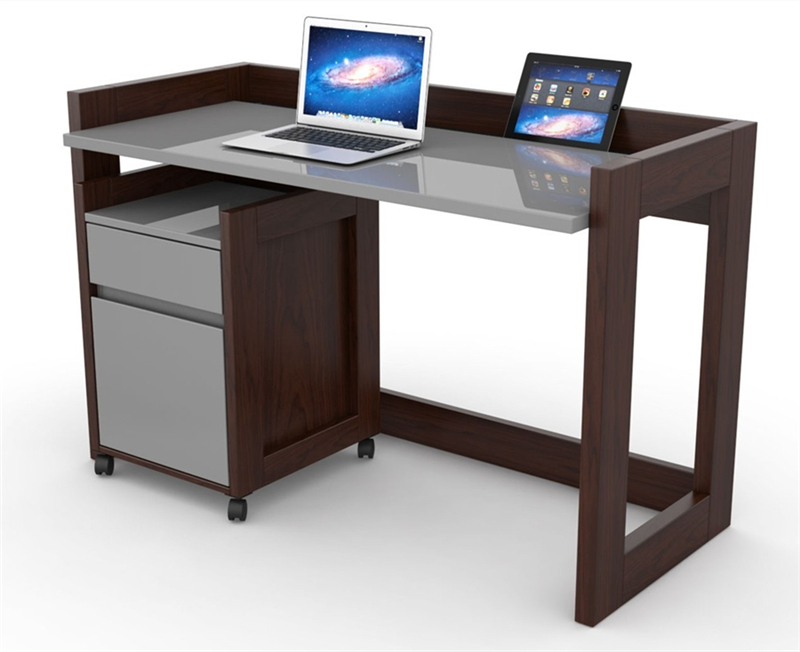 computer desk with cabinet