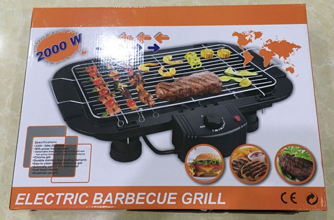 grill height adjustable 2000W smokeless home simple tabletop indoor electric bbq grill