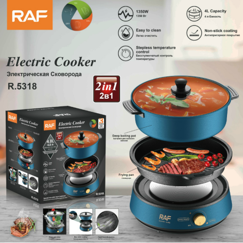 2 in 1 multi-functional electric cooker R.5318