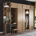 Modern Panel Sliding Door Wardrobe Storage Sliding Door Luxury Bedroom Sliding Wardrobe Combination 4 Door Cabinet1