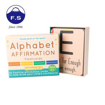 The Feature of Custom Full Color Printing Alphabet Learning Flash Cards