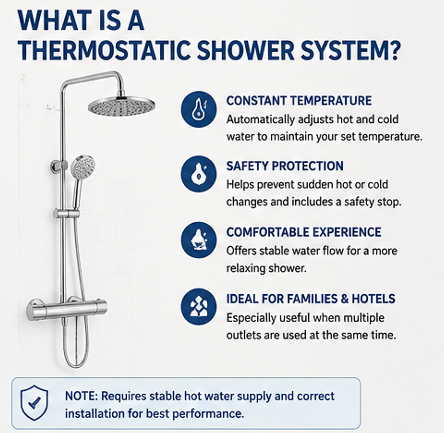 What Is a Thermostatic Shower System?