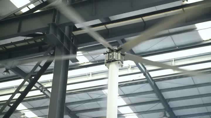 Maintenance-free industrial fans in buildings