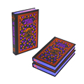 Book Making Company Custom Foiling on Hardcover Hardbound Romantic Novel Printing with Purple Sprayed Edges1