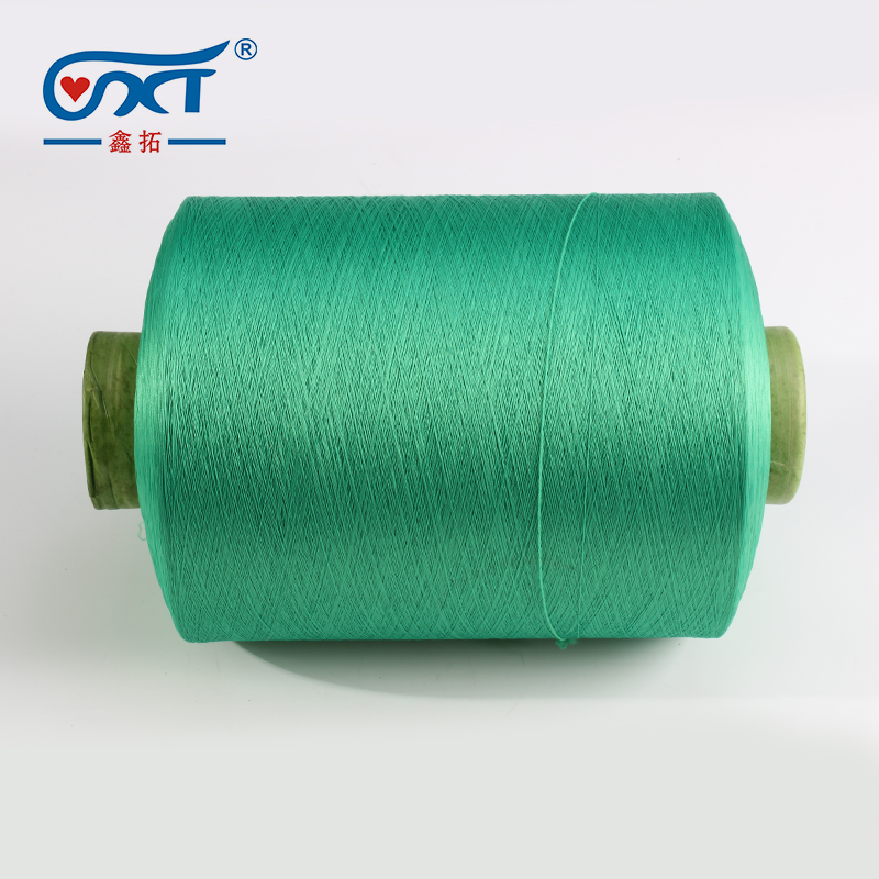 Green Nylon Covered Spandex Socks Dyed Sewing Thread Nylon Yarn