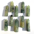 Wholesale Premium Natural Green Prehnite Quartz Crystal Tower Healing Stones1
