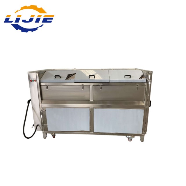 brush washing and peeling machine