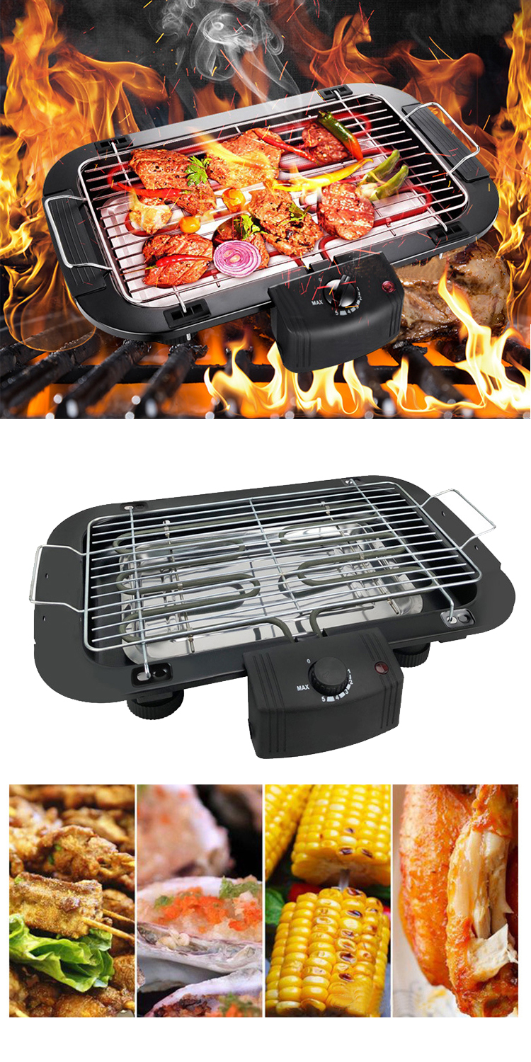 Outdoor Garden heating tube Non Stick Barbecue BBQ grill electrical korean electric bbq grill