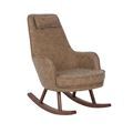 Mid-century Modern Style Rocking Chair with Removable Cover and Reclining Feature1