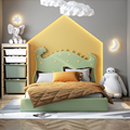 Children's bed princess bed girl Dinosaur bed 1.8m girl nappa leather girl nordic bedroom net1