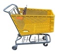 USA Style 180L Large Plastic Shopping Cart with 4 Wheels1