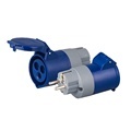 ZNPON T01F 16A 250V Schuko Plug to Industrial Socket Adapter1
