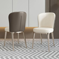 Modern Minimalist Upholstered Dining Chair with Metal Legs1