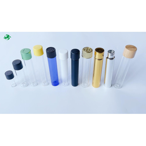 child resistant glass packaging tube