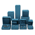 Logos personalizzato all&#39;ingrosso Custom Velvet Gift Gioielli Packaging Packaging Box Collace Bracciale Anello Orecchini per gemelli di velluto Boxe1