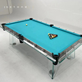 High Quality 7FT-9FT Luxury Snooker Pool Billiard Table with Wool Cushion L-Size1
