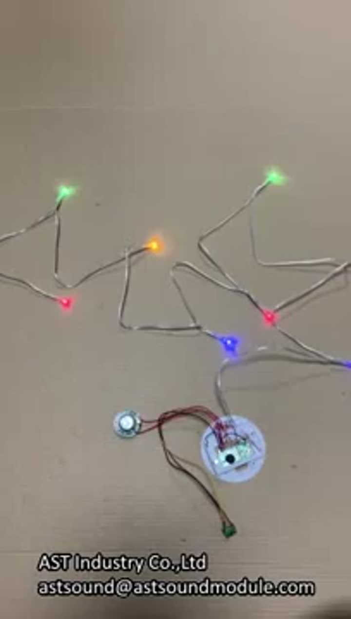 Sound module with led lights for gift box.mp4