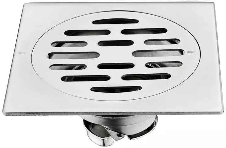 square shower drain