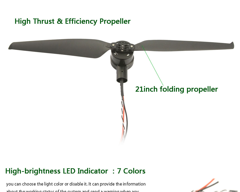 Z5 PRO 12S पावर सिस्टम किट RC FPV मल्टी कोप्टर ड्रोन 8S-14S 5015 मोटर 50A ESC 22 "फोल्डिंग प्रोपेलर Z5 सीरीज फोक कॉम्बो के लिए