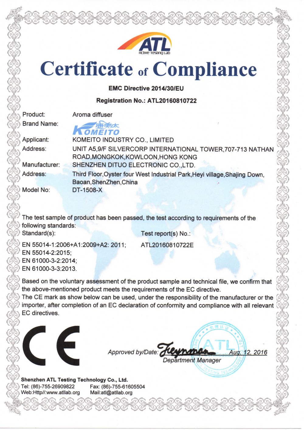 Certificate of Compliance