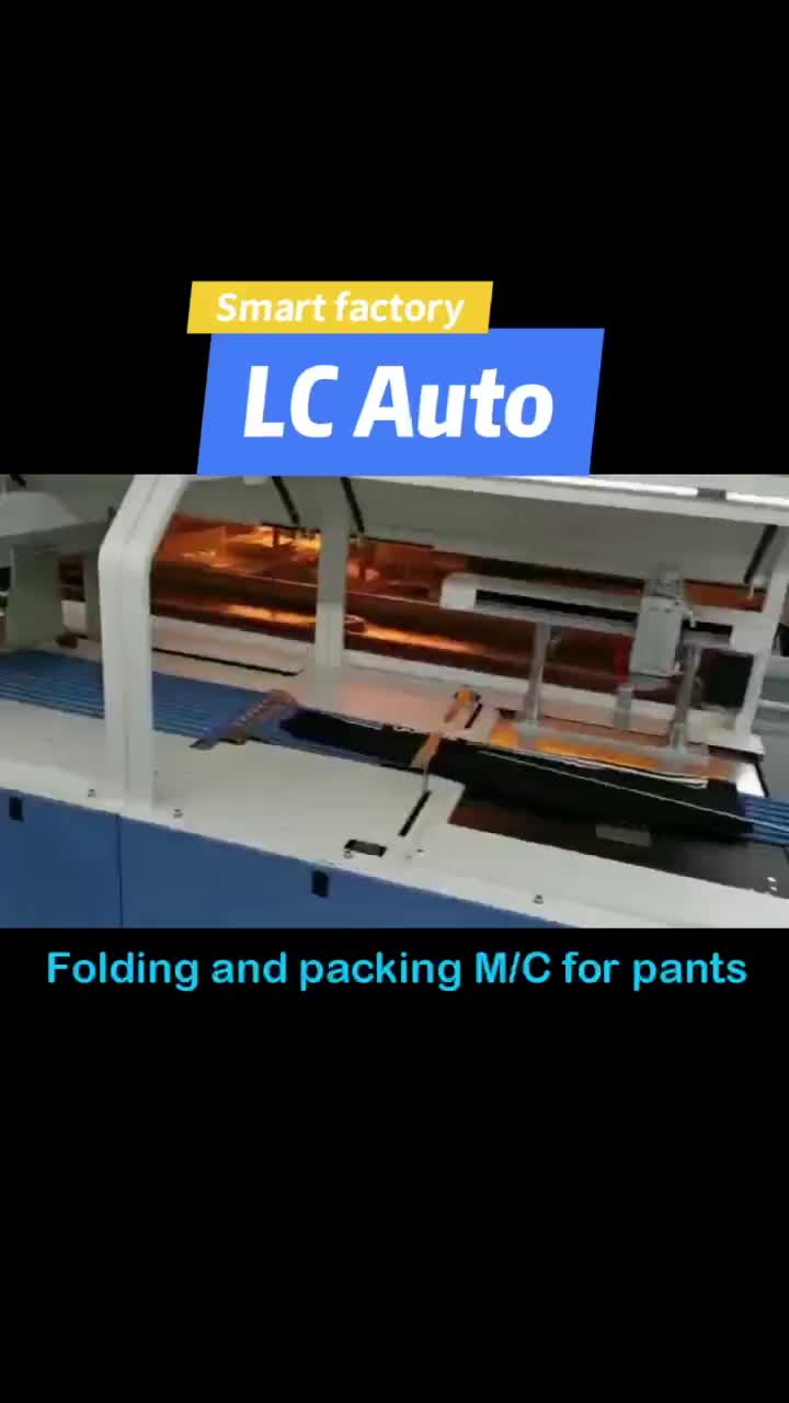 Folding and packing machine for pants