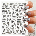 Hot New Art Sticker Gothic Butterfly Nail Enhancements1