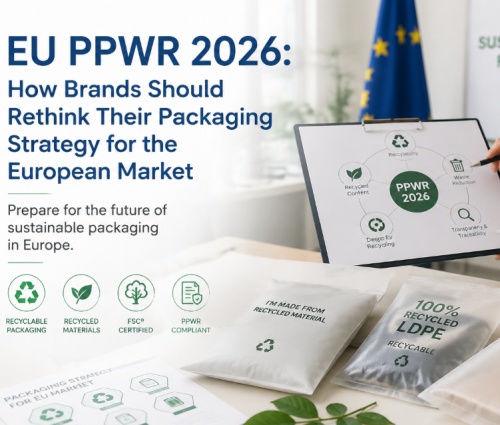 متطلبات التغليف الخاصة بالاتحاد الأوروبي PPWR 2026: كيف يمكن للعلامات التجارية اختيار حلول التغليف المتوافقة للسوق الأوروبية