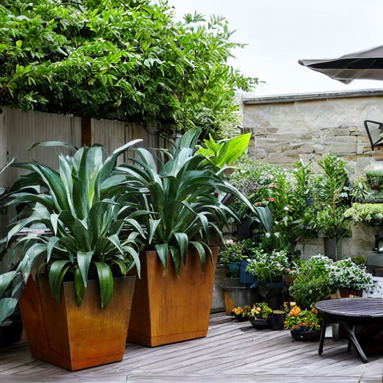 metal planter boxes