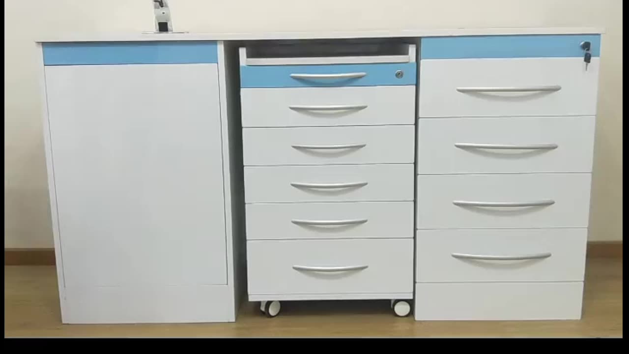 Dental Clinic Medical Furniture Cabinets Stainless Steel Wall Mounted Combination Cabinet1