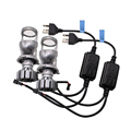 TAOCHIS 12V 1.5 inch LED Bulb H4 Mini Projector Lens Headlight for Car1