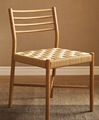 Meubles de maison en bois de qualité supérieure dos en osier en rotin avec coussin doux chaise de restauration en bois1