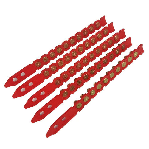 Аналіз механічнага складу структуры стральбы з пазногцямі альбо прываднымі шпількамі