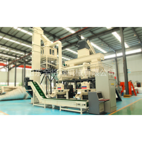 What equipment does the sawdust granulator production line include?