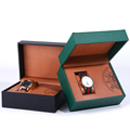 Hanhong Logo di lusso personalizzato Design elegante Design da viaggio da uomo e donna Case di orologio meccanico PU Leather Flip Watch Box1