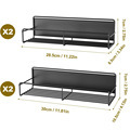 Magnetic Refrigerator Rack - 2/4 Pack Spice Organizer1