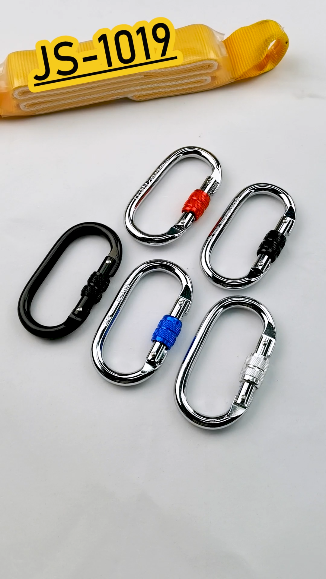 Heavy Duty 45KN Carabiner Hook High Strength D Forged Steel Auto Locking Carabiner For Aerial Work1