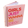 Free Sample Pink Paper Bound Hard Cover Customize Journal B5 A5 Agenda Spiral Coil Planner 2021 20221