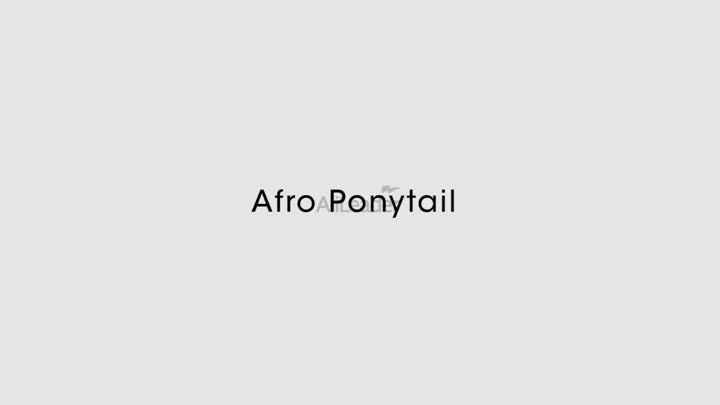 afro ponytail