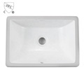 Bathroom Under Counter Rectangle White Ceramic Basin1