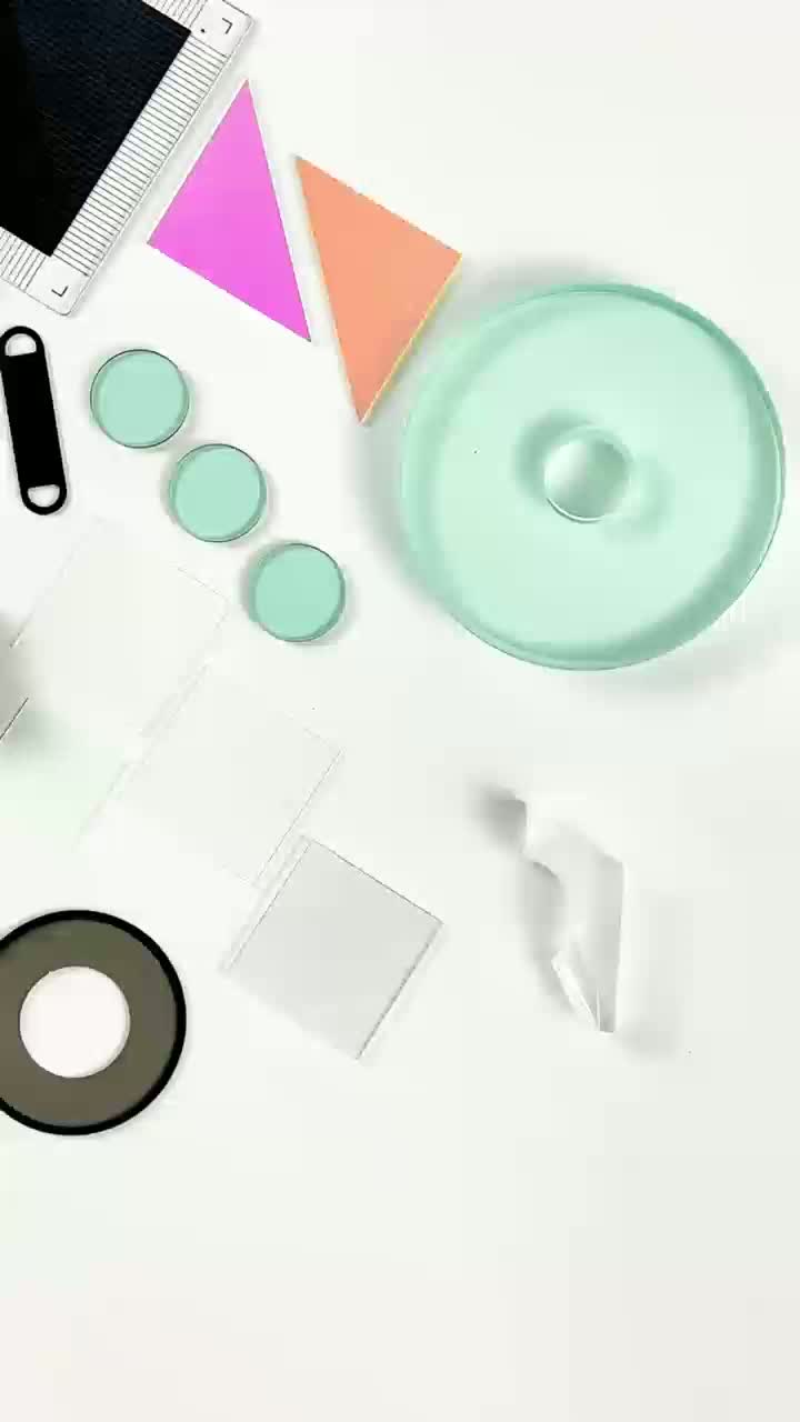 lentille optique personnalisée montrant