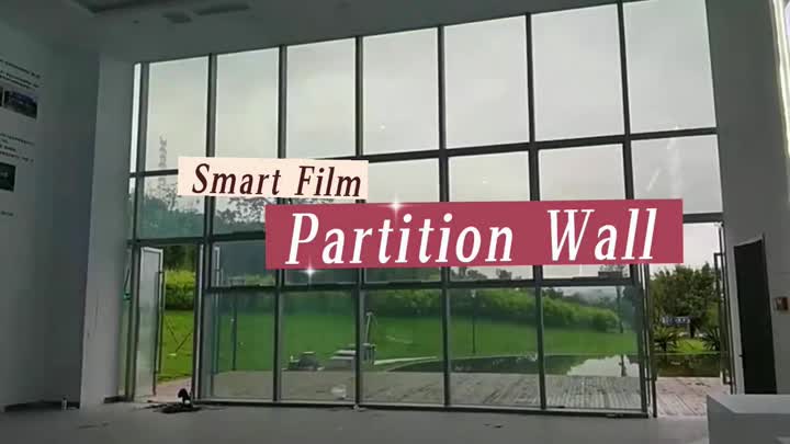 Película inteligente de pared de partición